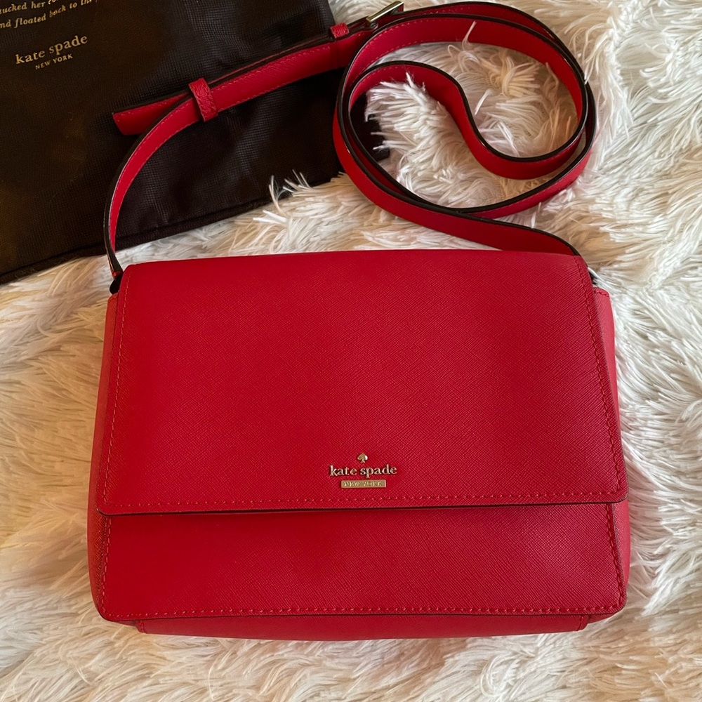 Kate Spade Red Leather Crossbody